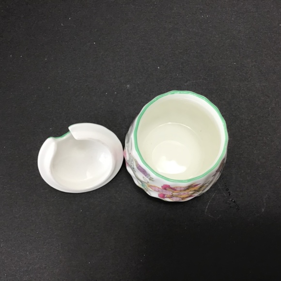 Minton Haddon Hall - Small Lidded Mustard Pot 1980s - Picture 5 of 7